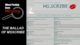 Msscribe The Harry Potter Fandom s Greatest Con-Artist - When Posting Goes Wrong