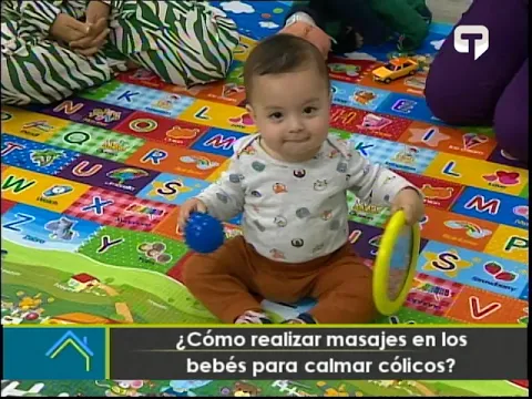 ¿Cómo realizar masajes en los bebés para calmar cólicos?