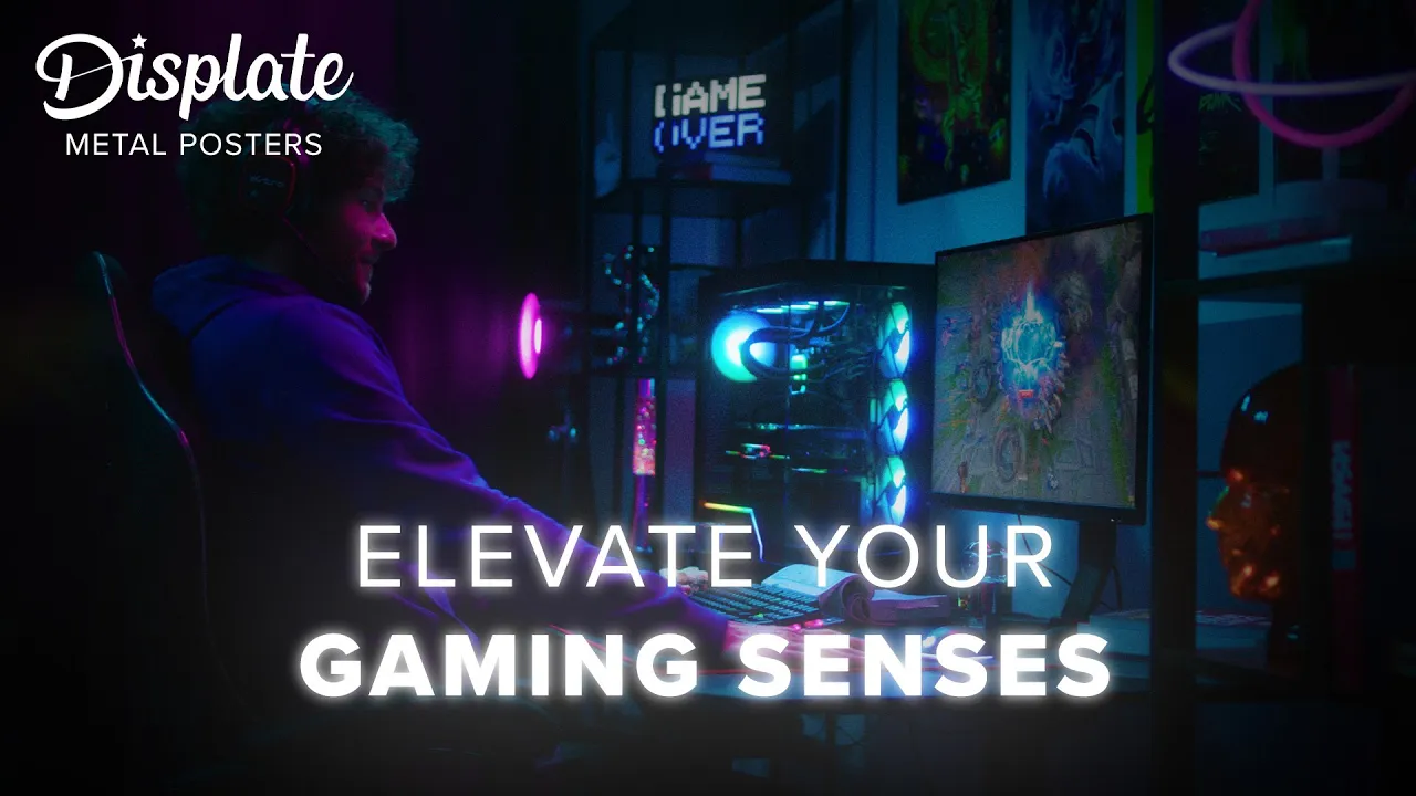 Displate Metal Posters — Displate Metal Posters - Bring Your Gaming World to Life (YouTube video ad)