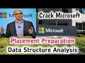 Microsoft Placement Data Structure Analysis Microsoft Placement Preparation R Narayan