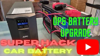 UPS BATTERY UPGRADE USING CAR BATTERIES