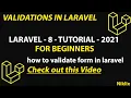 Validation Validate form in Laravel Form Validation in Laravel Validate Function in Laravel
