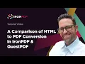 A Comparison of HTML to PDF Conversion in IronPDF QuestPDF