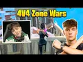 PeterBot VS Clix INSANE 4V4 Zone Wars
