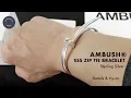 Ambush SSS Zip Tie Bracelet Sterling Silver Details try-on