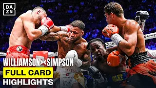 FULL CARD HIGHLIGHTS Troy Williamson vs Callum Simpson