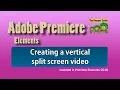 Premiere Elements - Create a vertical split screen