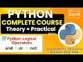 Python Logical Operators Python Complete Course for Beginners - Day18