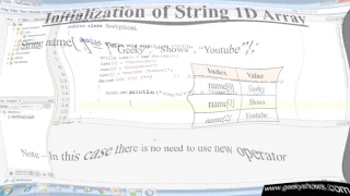 243 String one D Array in Java Programming Hindi