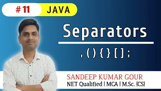 Separators in JAVA Java token