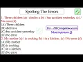 Spotting Errors practice set 3 chsl