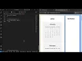 ASMR Coding Build a Responsive Calendar with HTML CSS JavaScript No Talking Step-by-Step