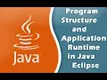 How to create Program Structure and Application Runtime in Java Eclipse