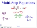 Algebra 2-3 Solving Multi-Step Equations
