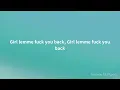 Chris Brown - Back To Sleep (Lyrics)