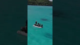 Flying the drone in beautiful BORA BORA! #sailingfamily #frenchpolynesia #travel #beautiful #viral