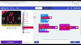 Digital Counter - BBC Micro bit Projects 2021 Python Programming