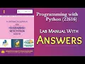 MSBTE 22616 Programming with Python I Scheme Lab Manual Answers TY Sem IT Branch
