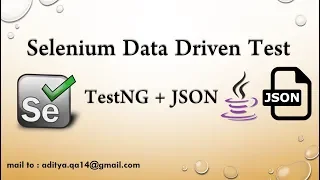 Data Driven Testing using JSON in Selenium WebDriver