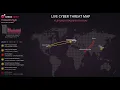 LIVE Cyber Threat Map - 10th July 2022