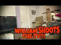 Download Lagu WILLIAM SHOOTS THE TV!!!