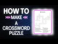 How to Make a Crossword Puzzle Using Publisher
