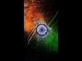 designing Indian flag using python turtle library code by - utkarshgupta