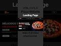 How to Create Pizza Website Using HTML CSS Fast Code
