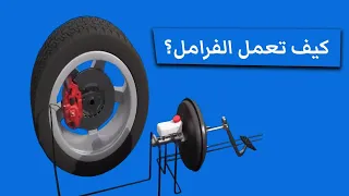 كيف تعمل فرامل السيارة   مكابح السيارة   البريك     دندنها