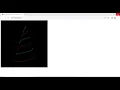HTML CSS and JavaScript animated christmas tree