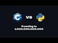 Python vs C Speed Comparison - Counting to a TRILLION