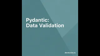 Pydantic Data Validation The Pydantic Philosophy Type Hints as Validation