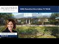 15803 Ranchita Drive Dallas TX 75248 Hannah Ewing Realtor