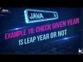 Day29-Check Whether a Given Year Is Leap Year or Not Using Java Program Java Developers 2025