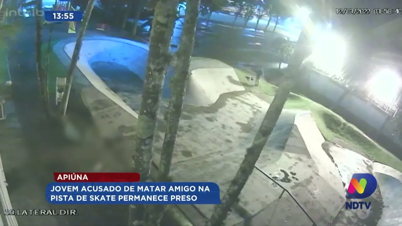 Apiúna: jovem acusado de matar amigo na pista de skate permanece preso
