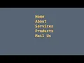 Awesome Typing Menu Item Hover Effects HTML CSS