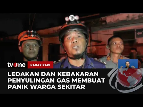 Bangunan Penyulingan Gas Meledak di Tangerang