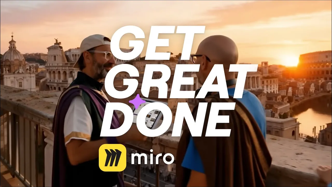 Miro — Miro — Build Rome in a day with AI (YouTube video ad)