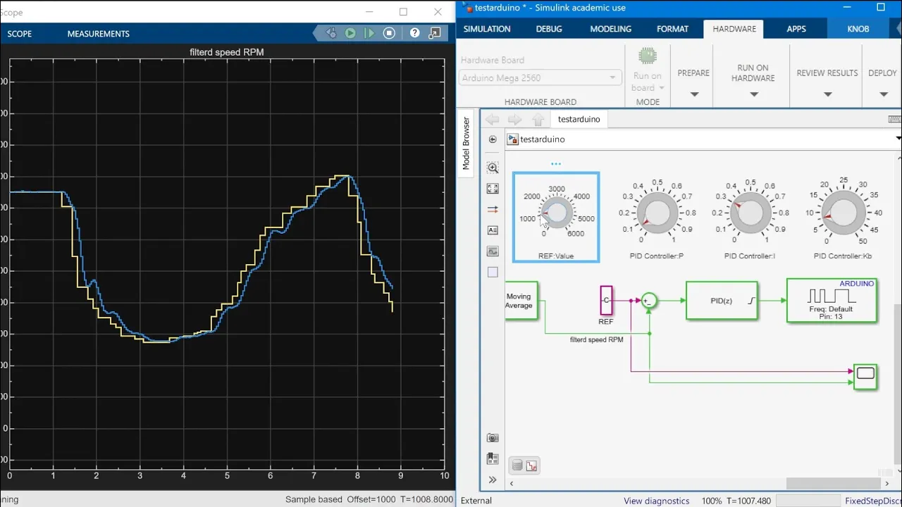 MBD - Model-Based Design - DC MOTOR CONTROL using simulink