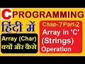 String manipulation with array char array working with string in c programming chap-7 part-2