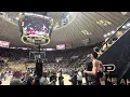 Zach Edey watches senior day intro
