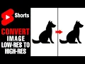 Lagu Cara Convert Gambar Low-Res ke High-Res di Photoshop #shorts