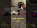 First time baby crawling