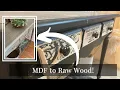 SIMPLE technique to turn any MDF into REAL wood Console Entry Table Makeover BEFORE AFTER