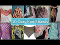 10 Cozy Knit Shawls All FREE Colorful So Pretty