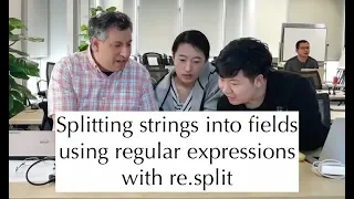 Python standard library Splitting strings with re split