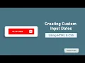 Creating Custom Input Dates Using HTML and CSS