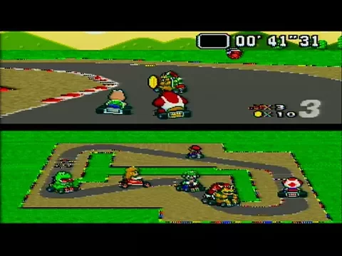 Download MP3 Super Mario Kart - (Mushroom Cup) Mario Circuit 1 *Gameplay* [SNES]