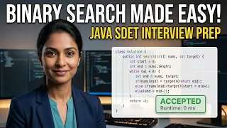 Java Leet code 704 Binary Search SDET Interview Prep
