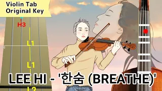 Download LEE HI - '한숨 BREATHE' (Play Along Violin Tab Tutorial) MP3